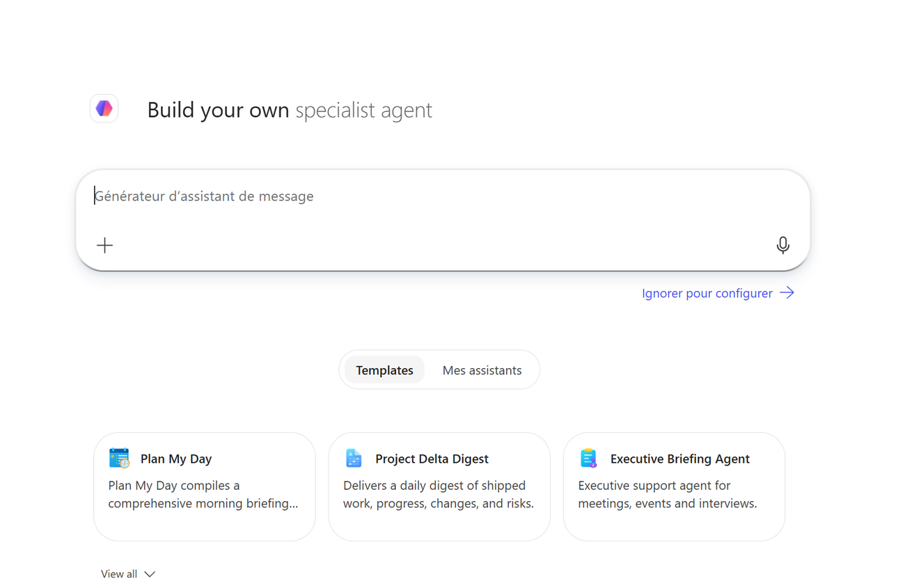 Créer un agent Copilot pour un cas d'usage métier : étape 2