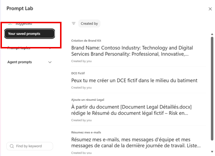 Enregistrer un prompt pour le réutiliser en un clic : étape 6