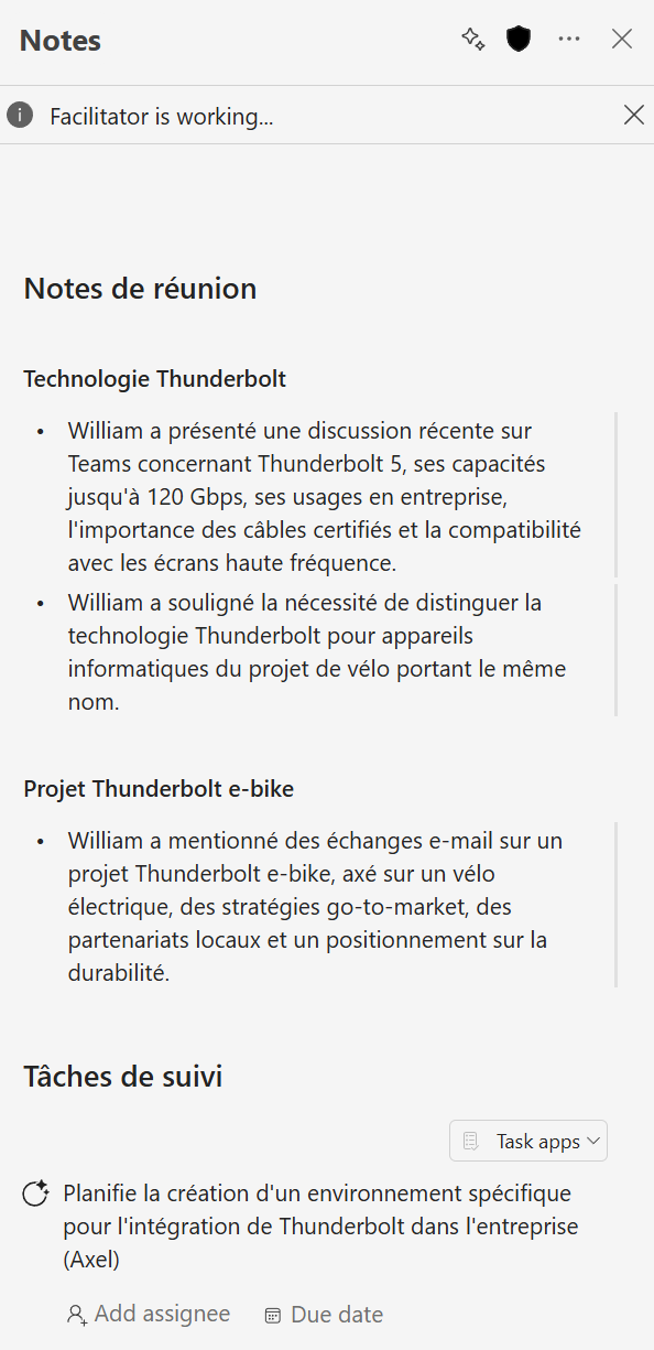 Facilitator : l'agent qui prend vos réunions Teams en note à votre place : étape 4