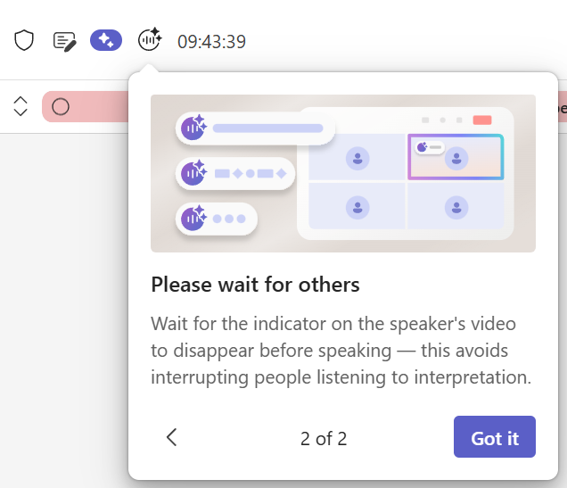 Interpreter : l'interprète en temps réel de vos réunions Teams : étape 5 (2)