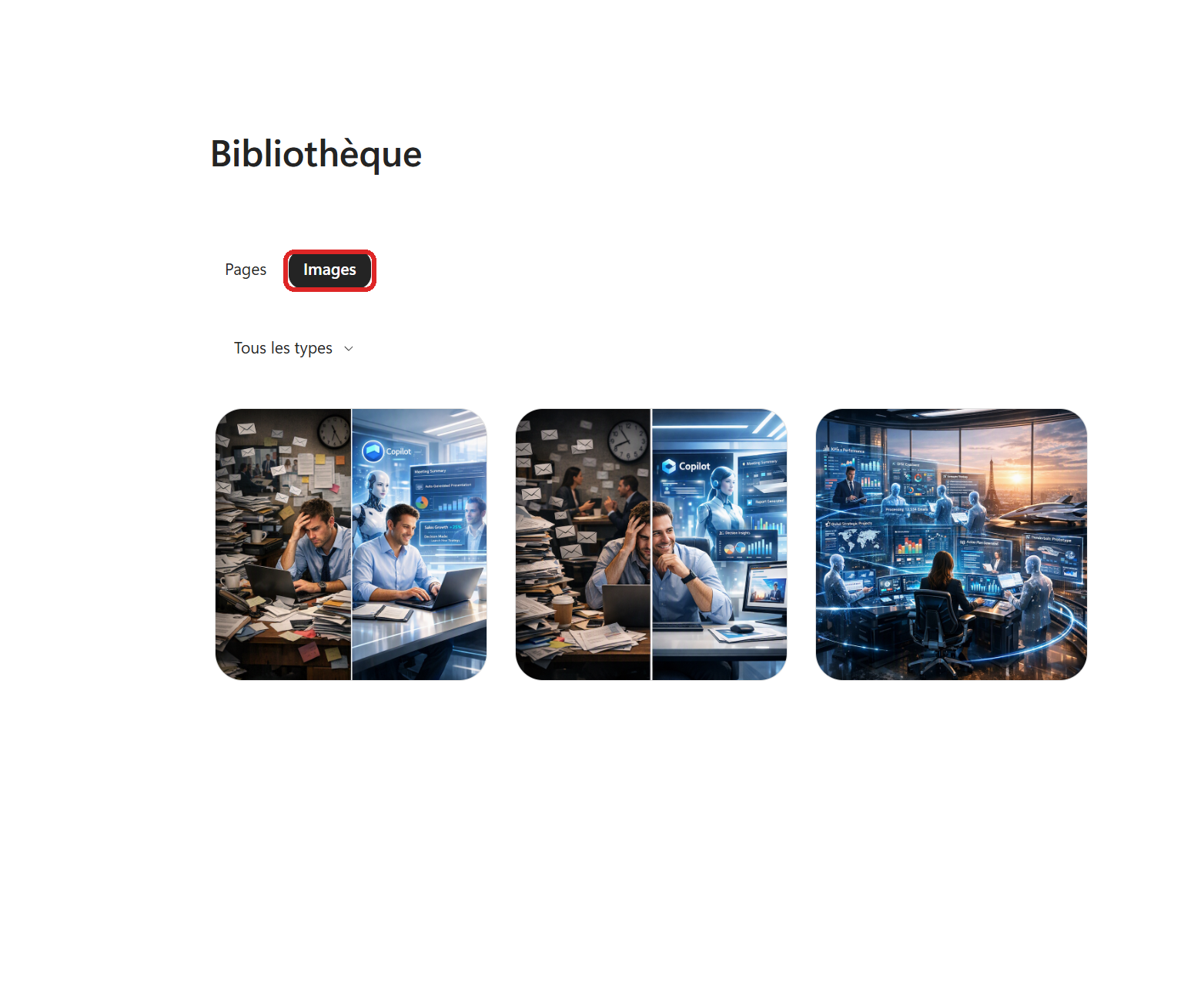 La Bibliothèque et les Pages : gardez la mémoire de vos échanges avec Copilot : étape 7