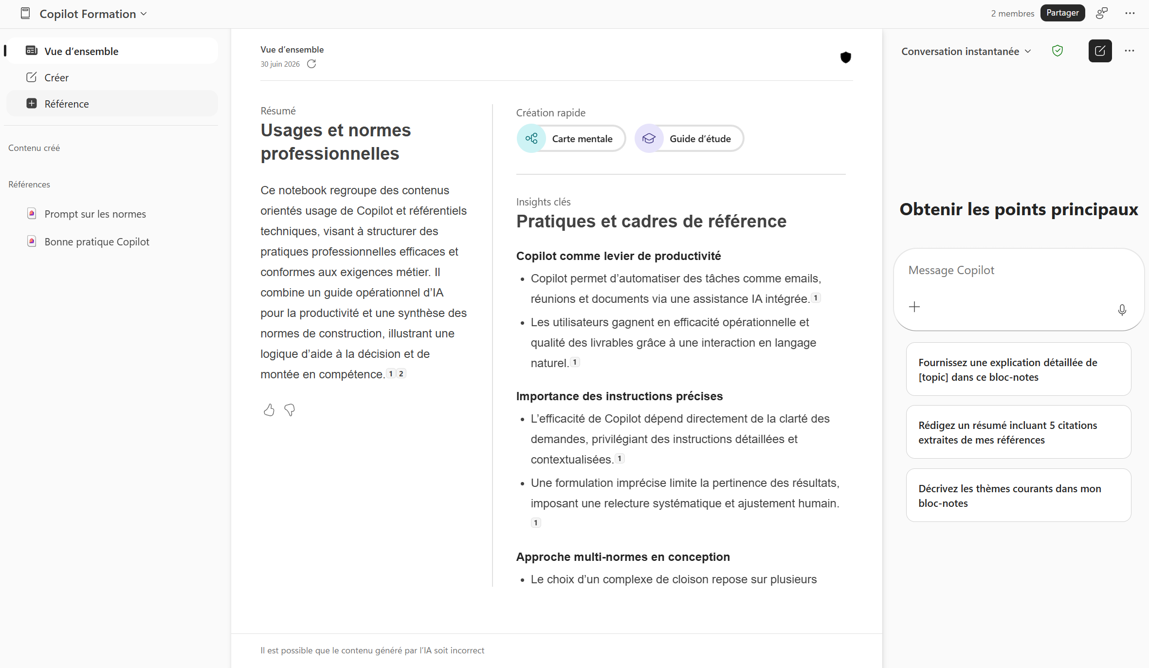 Utiliser les Notebooks Copilot sans licence : étape 1