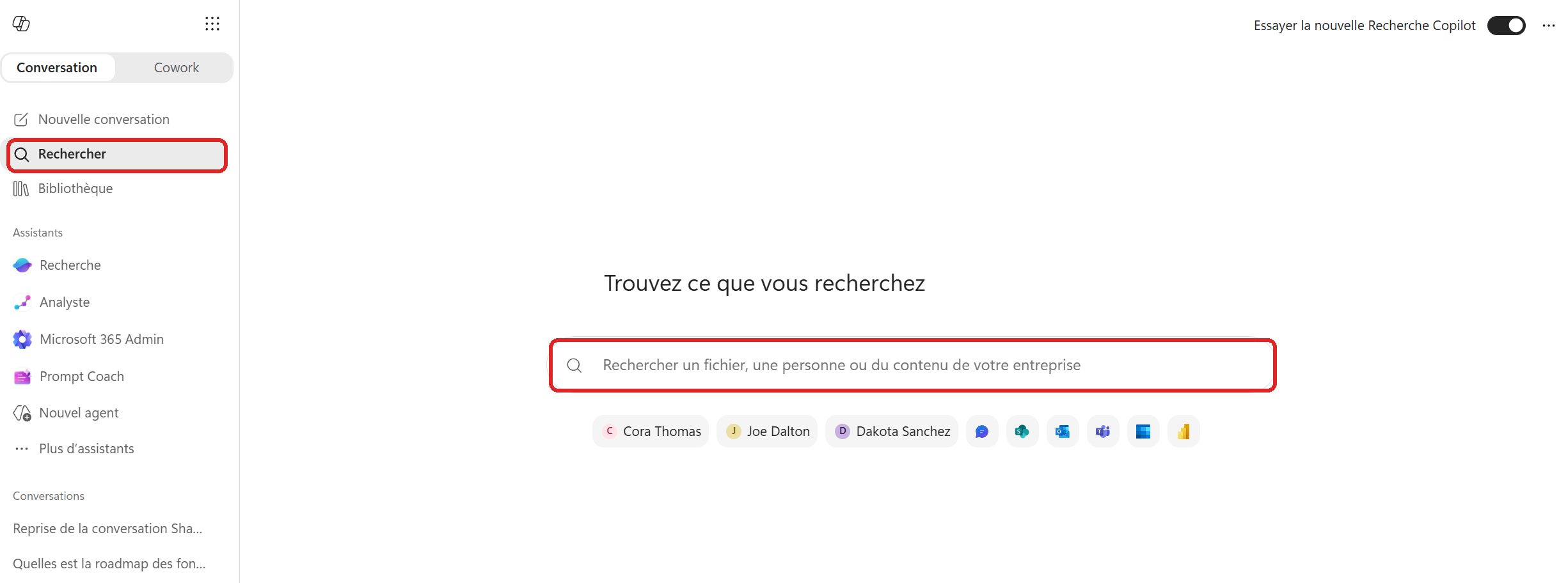 La Recherche Copilot : retrouvez le bon fichier en langage naturel : étape 1